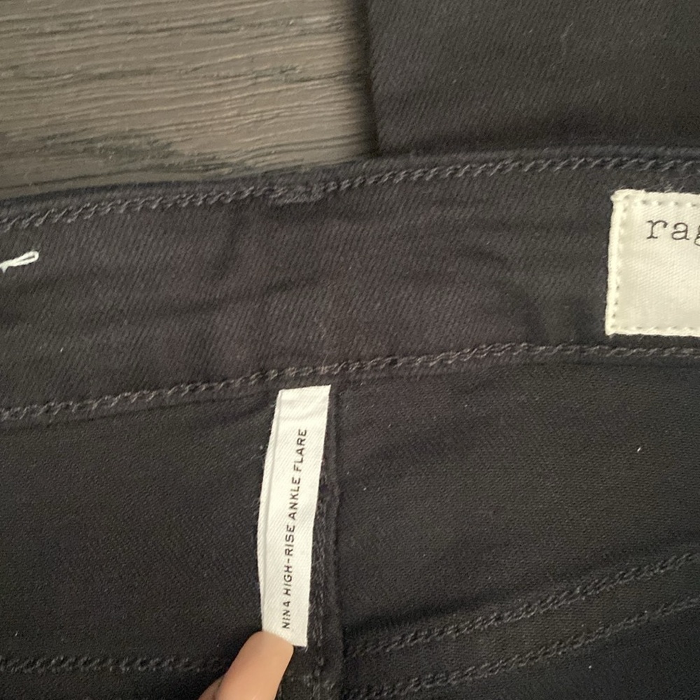 NWT Rag and Bone Black High Rise Ankle Flare  Jeans lowest price no offers - Picture 10 of 14